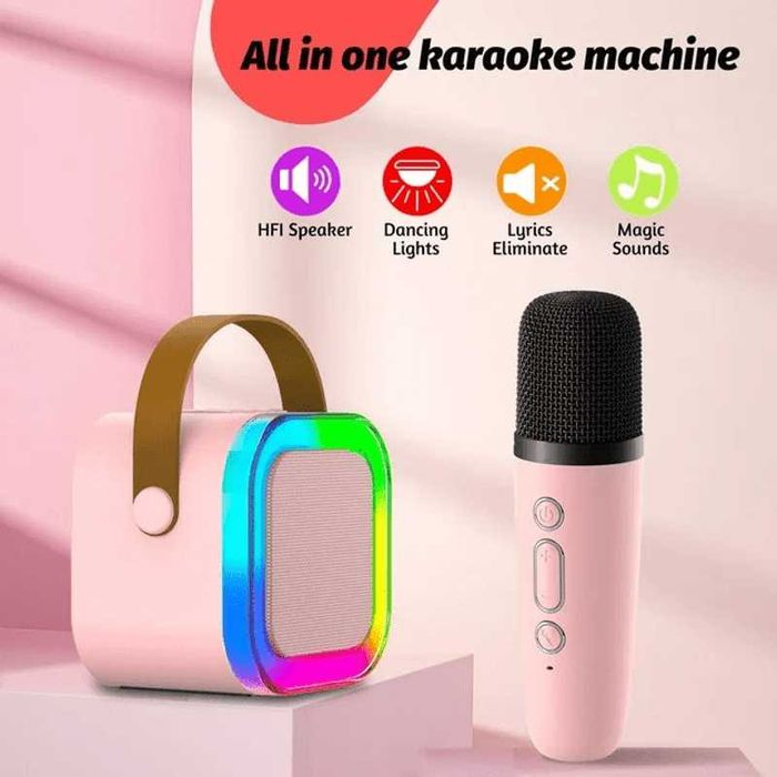 Kit Karaoke pentru copii Smarty   cu microfon wireless, Bluetooth