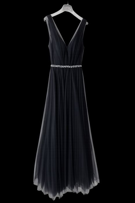 Rochie elegantă de seară – neagră, mărimea S-M