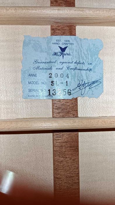 Продается гитара K.Yairi SL-1 Vintage Sunburst (Япония) почти новая