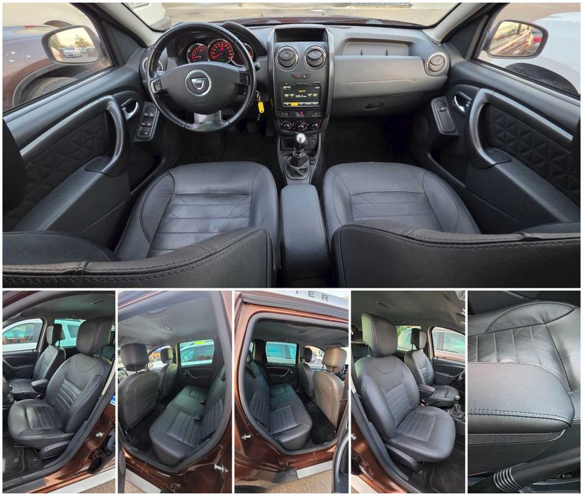 Vand/Schimb/Rate Dacia Duster 2015 1.5 DCI piele incalzire scaune clima, pilot, navigatie mare color, comenzi volan, senzori de parcare