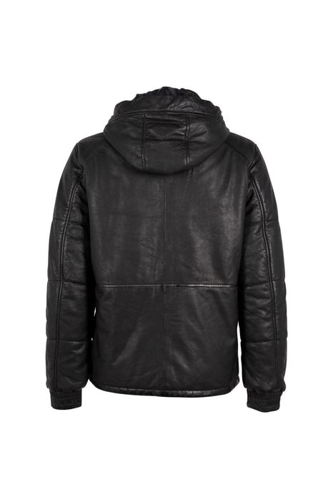 Geaca de Iarna din Piele Barbati 2.0 by Mauritius Neagra G2MAbito