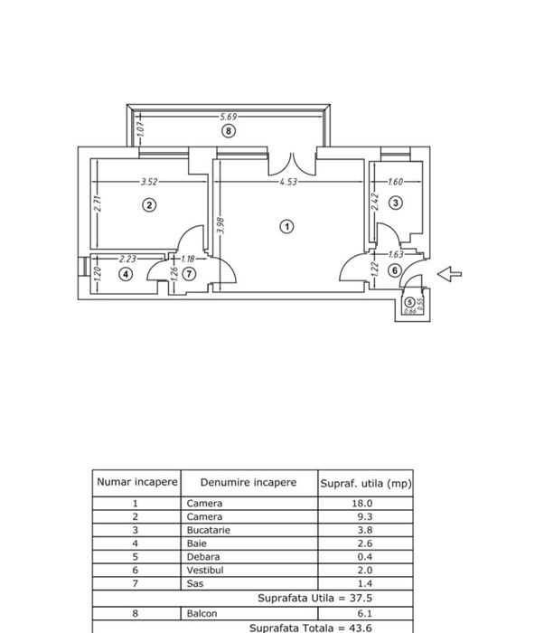 Apartament 2 camere Gara de nord Dinicu Golescu