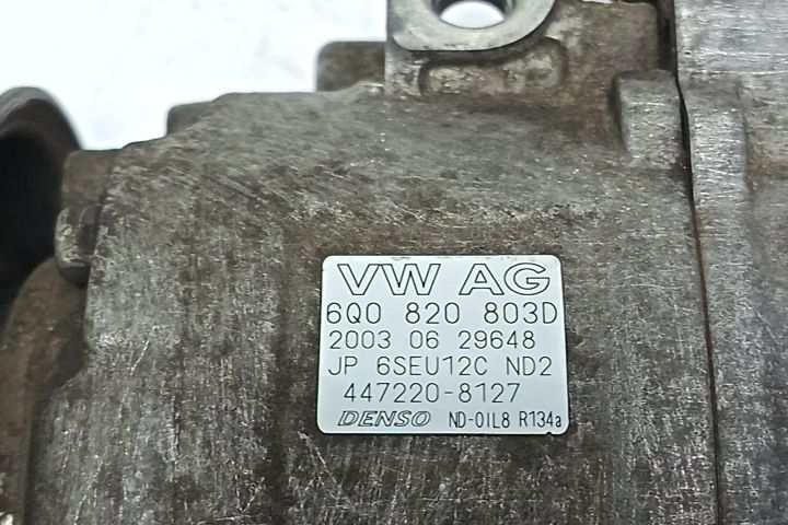 Compresor AC 6Q0820803D Volkswagen VW Polo a 4-a generatie 9N seria