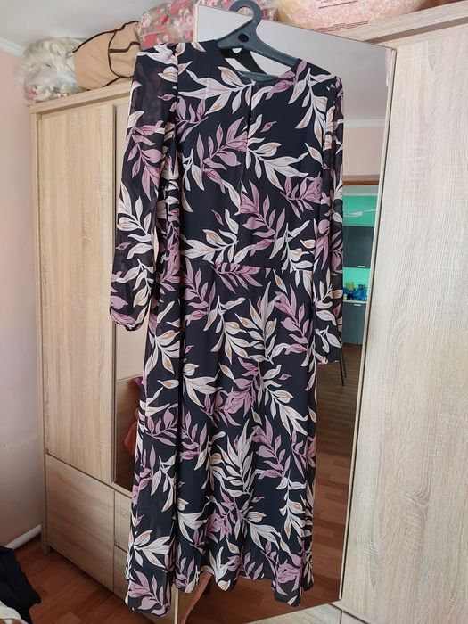 Шифоновое платье. 48 размер. 5000.