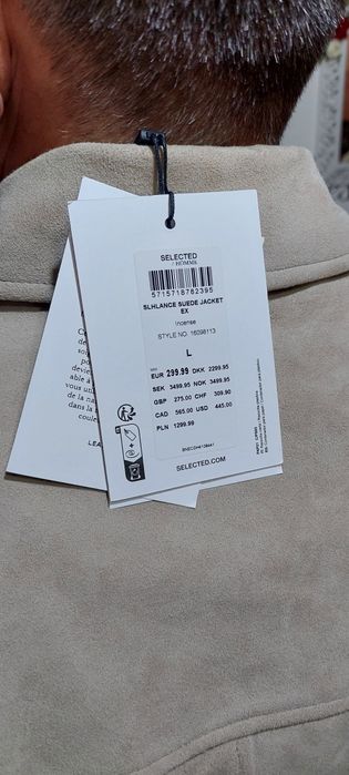 Geaca de piele intoarsa (Cu eticheta)