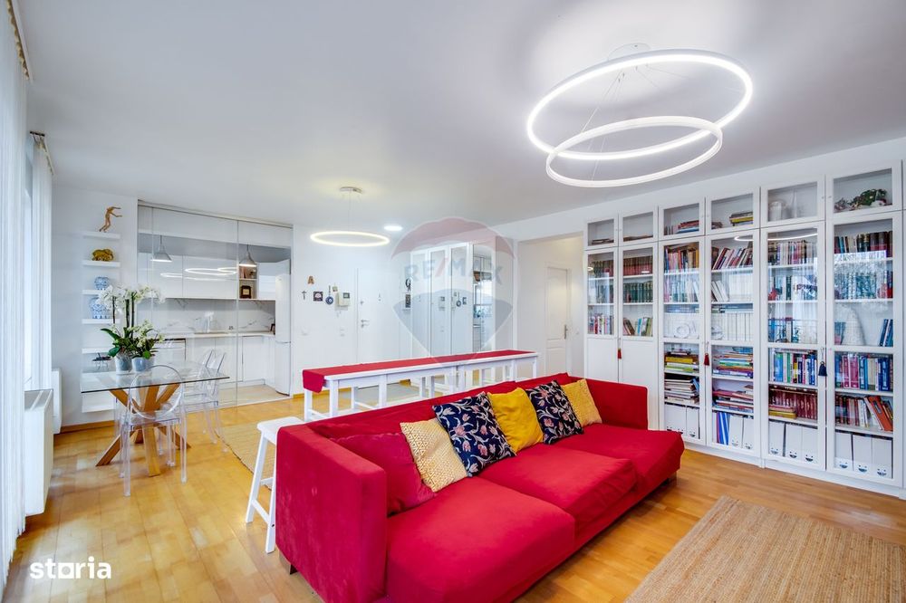 Apartament 3 camere, de vanzare, Perla Residence, Pipera, etaj 1