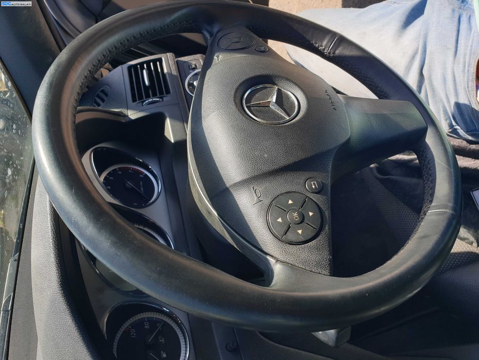 Volan Piele 3 Spite cu Comenzi FARA Airbag Mercedes Clasa C Class W204 NFL Non Facelift 2007 - 2011 [K6234]