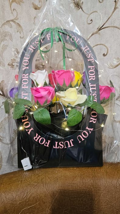 Букет. Гүл шоғы. Мыльные розы.