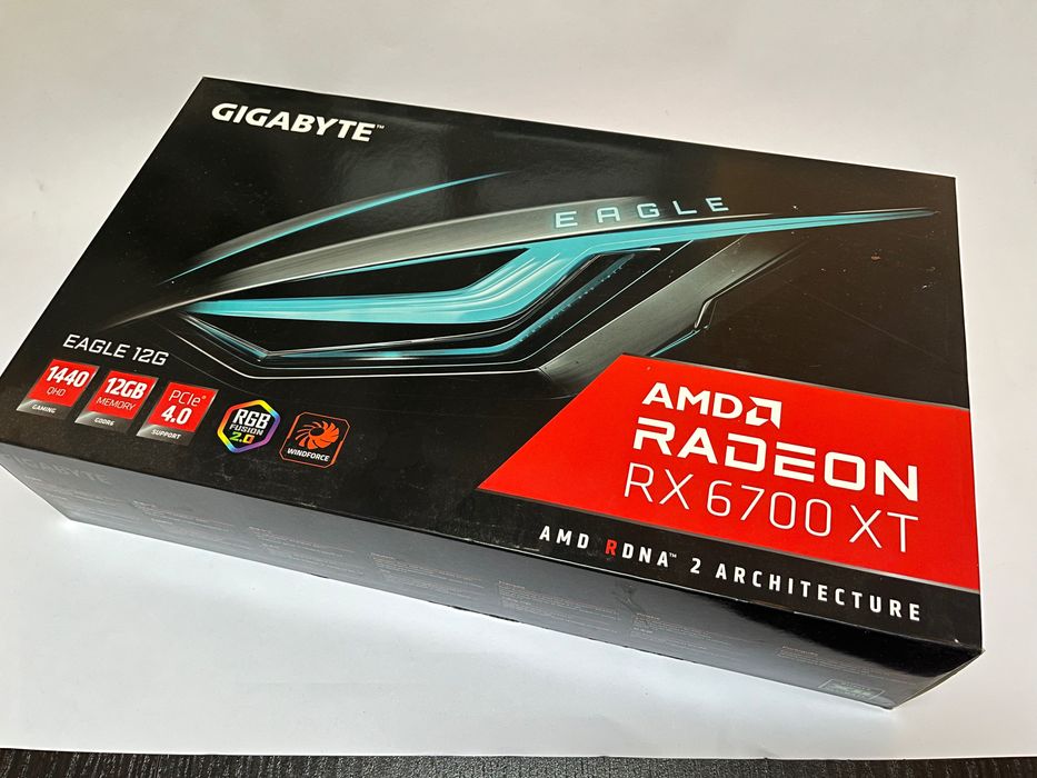 Видеокарта GPU Gigabyte AMD Radeon RX 6700 XT 12GB GDDR6 - ОТЛИЧНО СЪСТОЯНИЕ