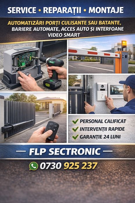 Service Reparatii Montaje Porti culisante  / Porti batante / Bariere