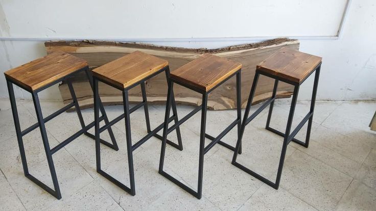 Бар столове масив и желязо