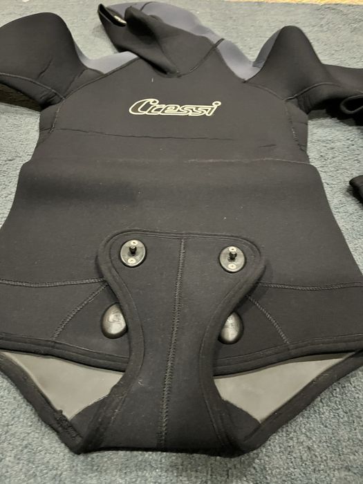 Costum neopren Cressi 5mm + Labe Carbon Gara Modular 85cm