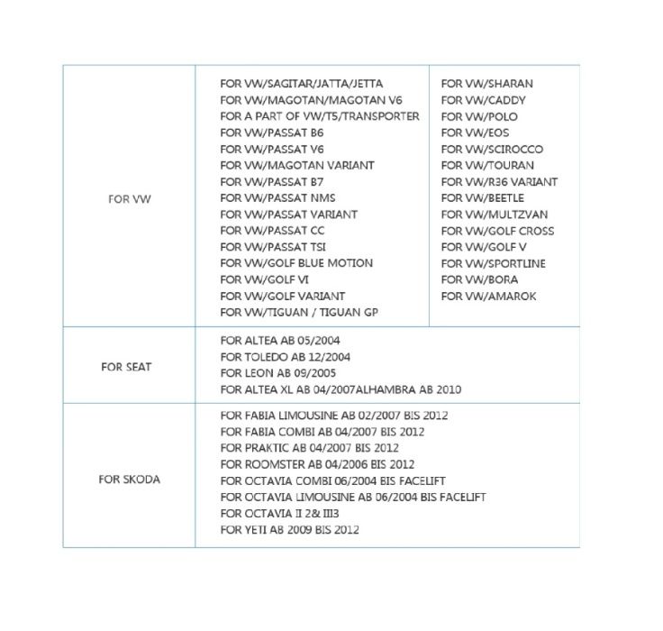 Мултимедия 8" ANDROID 14 CARPLAY за VW Golf Passat Seat Skoda Octavia