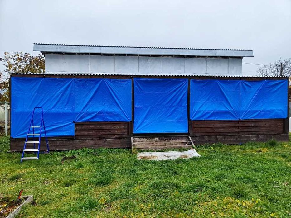 Б/У Баннер Тарпаулин ПВХ Брезент Буз Тент укрывной строительный Заказ