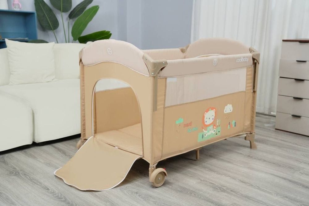 Многофункциональный складной детский манеж-кровать