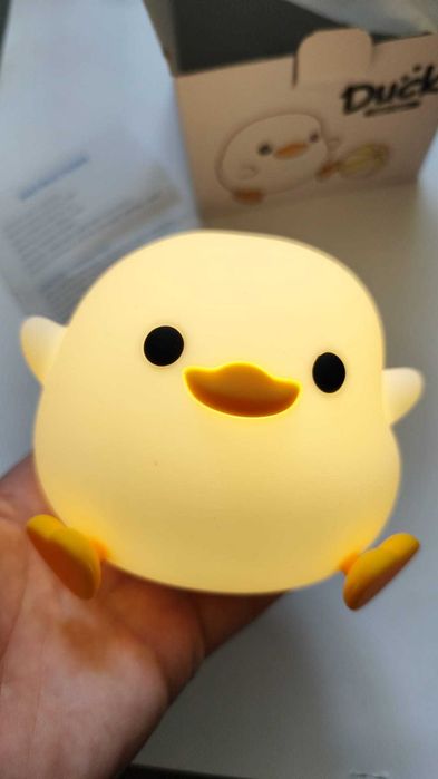 Lampa de veghe pentru copii, rata, control tactil, silicon ,USB-C