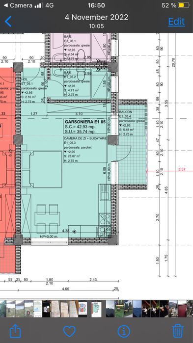 Studio spatios , nou, posibilitate amenajat in 2 camere!