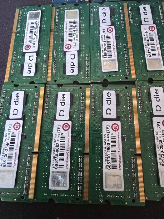 Лот RAM памет за лаптоп DDR3 (10x4GB) + Бонус (6x2GB)
Описание: