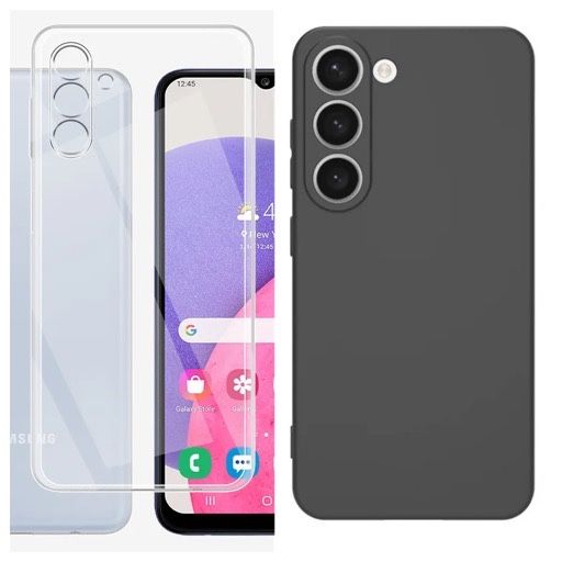 Samsung A14/A34/A54/A55/A35/A15/A16/A36/A56 Husa Silicon Neagra/Clara