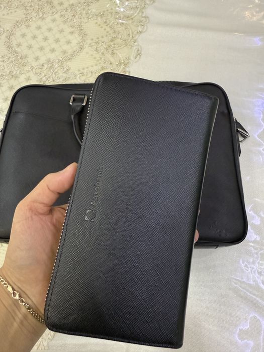 Кожанный сумка для ноутбука или документа