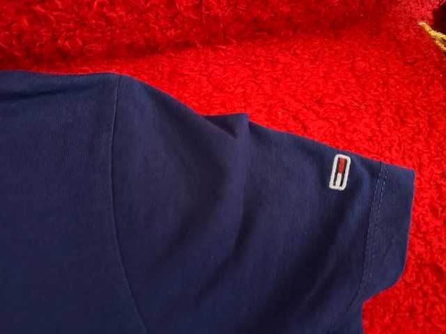 Tricou albastru Tommy Hilfiger Jeans