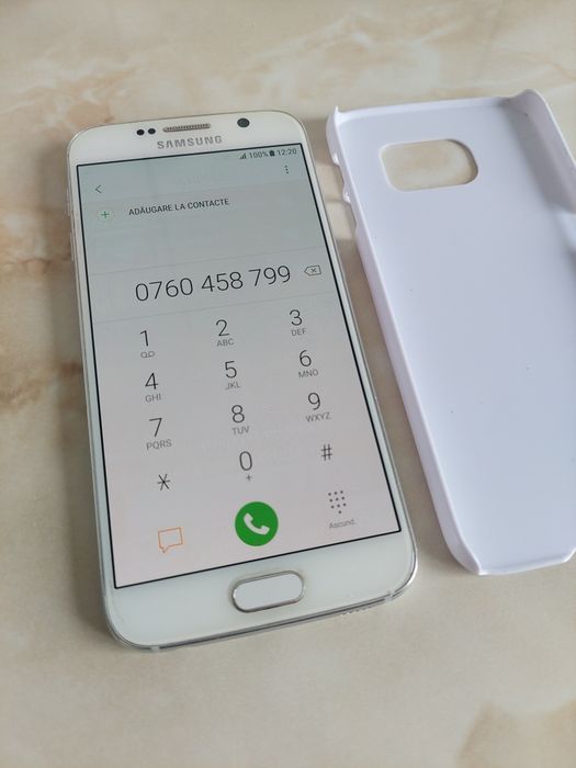 [S6] Vând Samsung Galaxy S6 White/Alb fără probleme + husă /poze reale