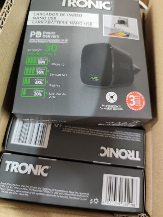 Nano USB-C зарядно устройство Tronic (Адаптер)PD 20 W .