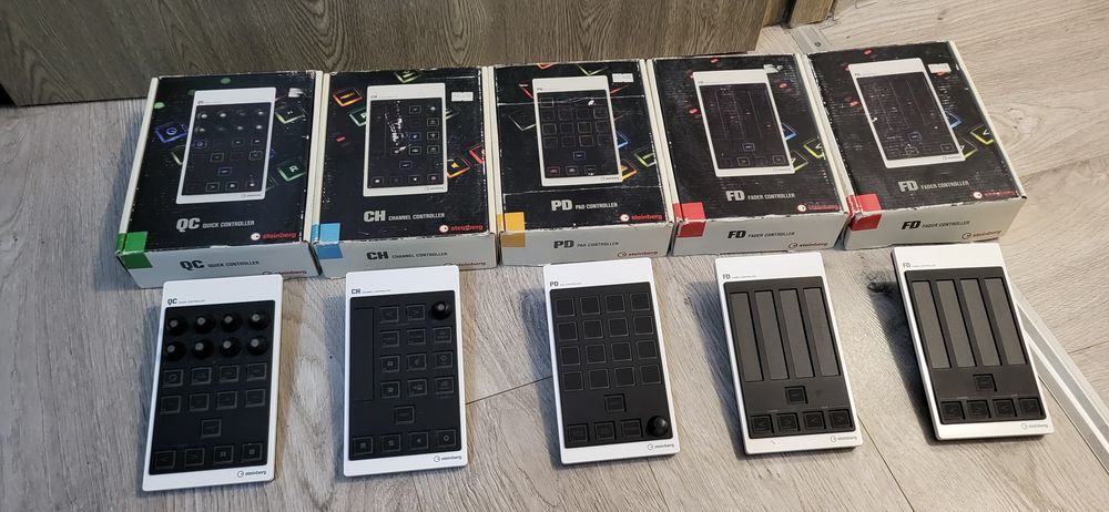 Steinberg FD (Fader Controller), PD (Pad Controller), CH (chanel contr