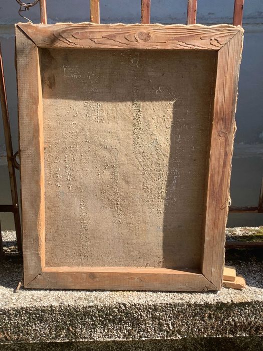 стара картина маслени бои портрет