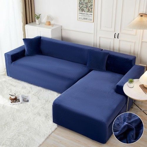 Калъф за ъглов диван - Син
