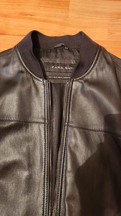 Geaca Zara piele naturală bomber