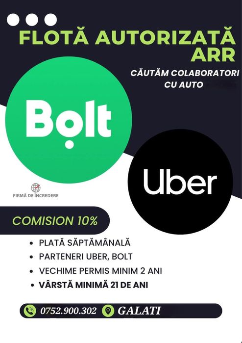 Colaborare UBER/BOLT