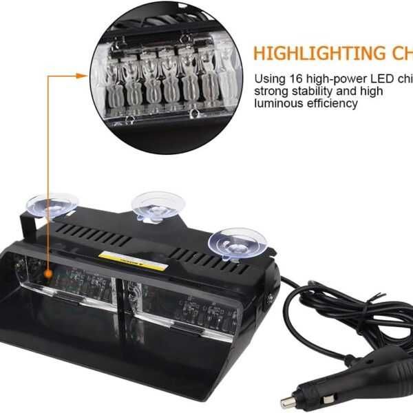 Многоцветен LED авариен фар