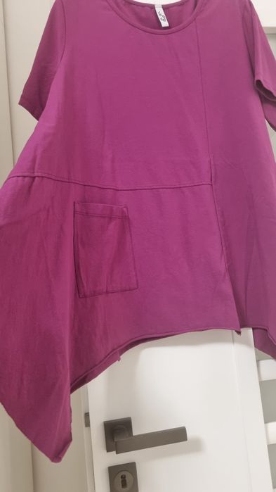 Bluza asimetrica fucsia Italy xl