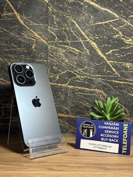 Iphone 15 Pro/128GB/Garantie 2 ani Centrul de Telefoane/rate
