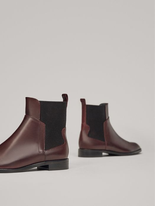 Massimo Dutti боти в тъмно лилаво