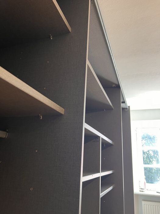 Dressing/Dulap 280/223/66 cm 2 usi culisante alb/oglinda NOLTE