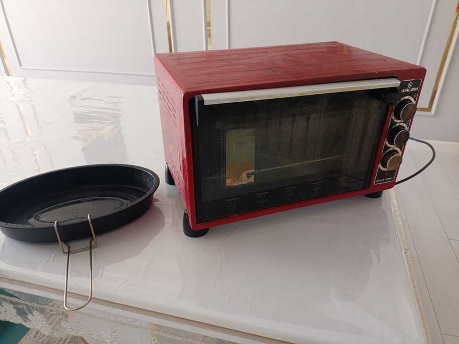 Настольная электропечь Asel красный