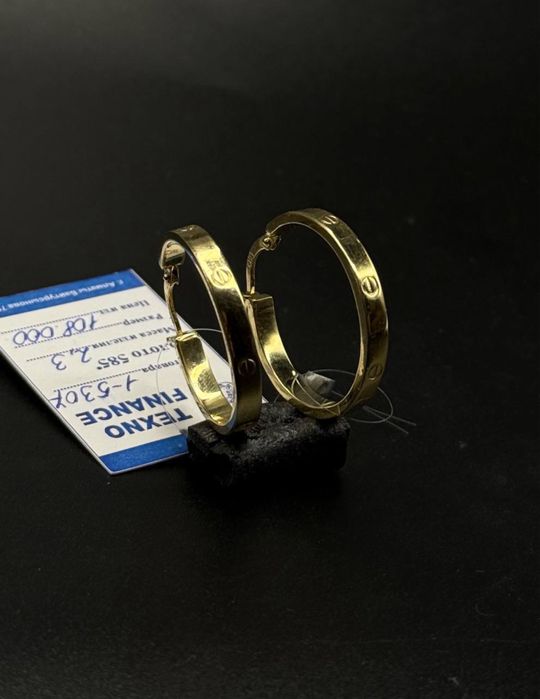 Золото 585  Серьги