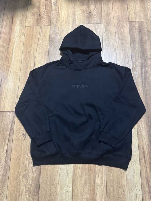 Essentials Black Scuba Hoodie