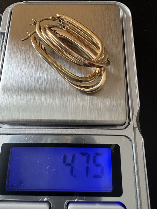 Серьги конго 585 золото