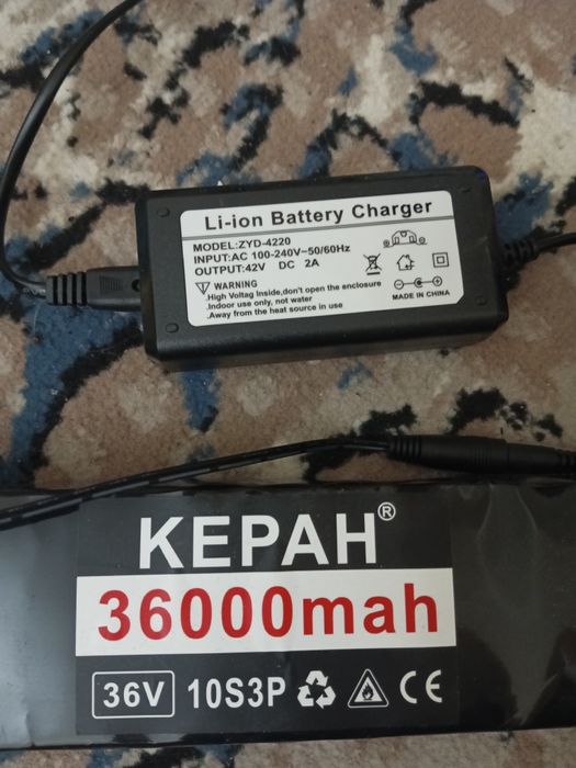 самокат аккумулятор 36000 мач