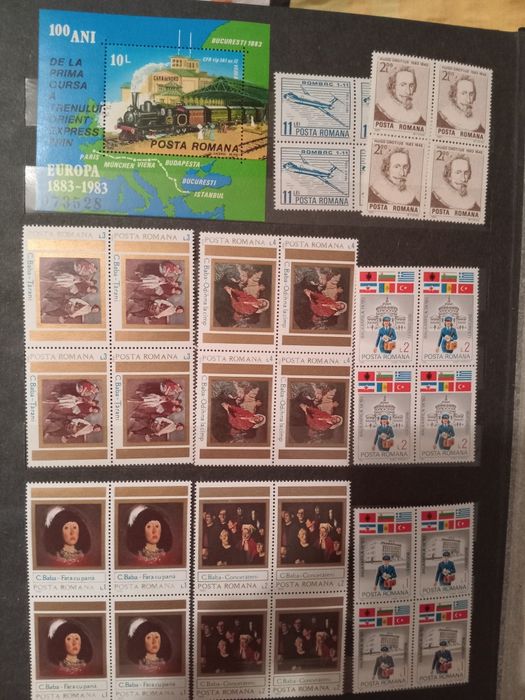 Clasor complet timbre românești NOI MNH (1982-1984) – Peste 440 piese