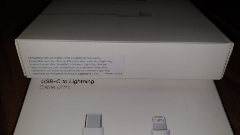 Cablu 2metri USB C to Lightning original Apple iPhone iPad Mac AirPods