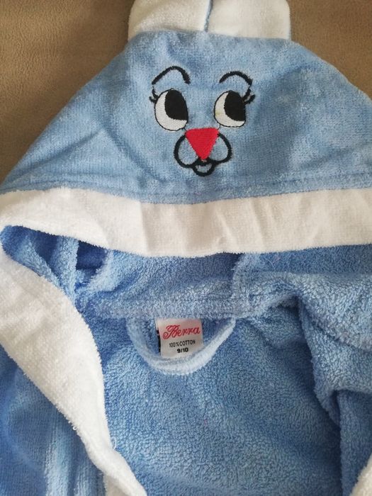 Детски халат с качулка