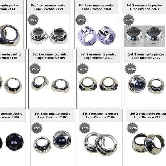 Lupe Morimoto Bixenon Mini H1 2,5" cu ornamente la alegere incluse