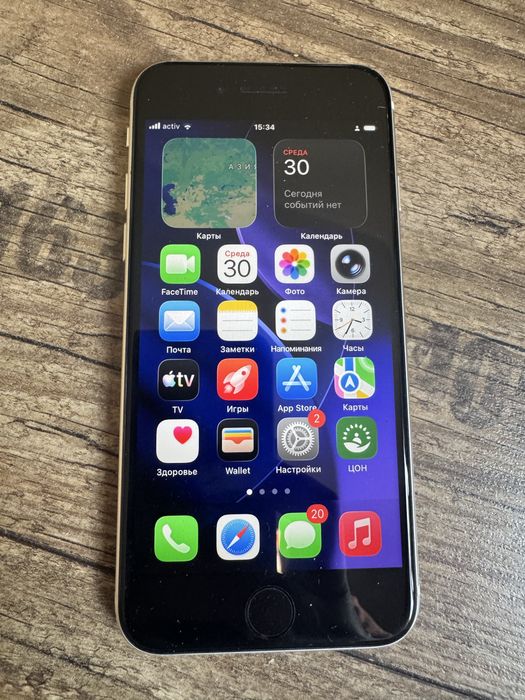 iPhone SE 3 (2022), 128 ГБ, белый (Starlight).
