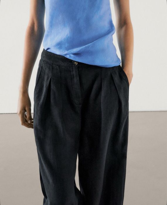 Брюки льняные Massimo dutti оригинал