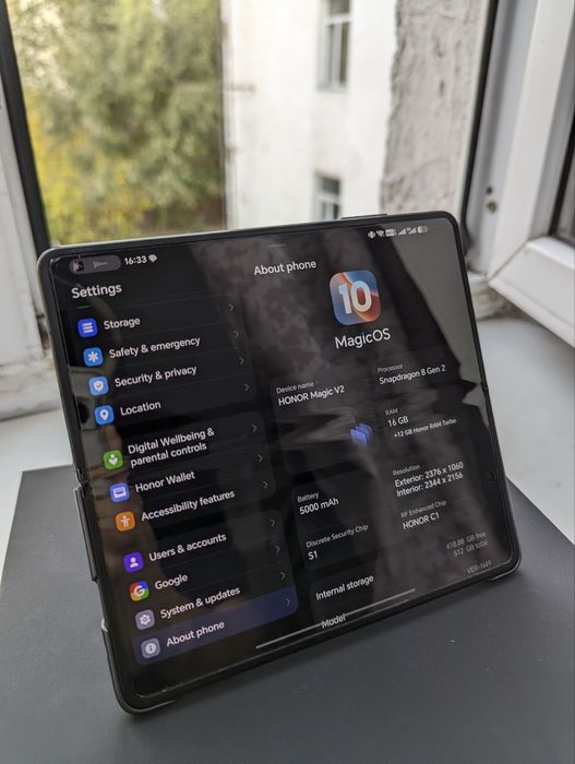 Раскладушка Honor Magic v2 16/512