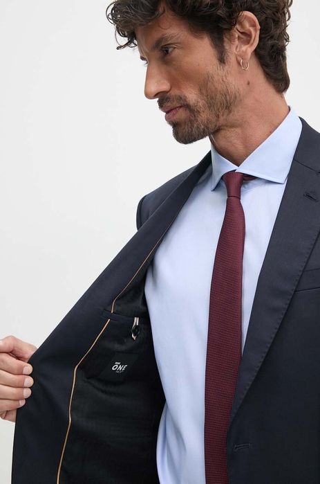 Вълнено сако Hugo Boss в тъмносиньо 50469171 Нов Модел 2024